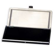 Business Card Holder - Stainless Steel - With Sublimateable Rect