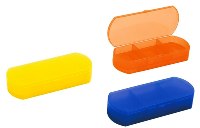 Pill Box With Plaster Compartment (Orange) 190