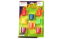 Toy Rainbow Springs 8 Assorted Colours On Card - Min Order - 10