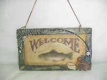 Fish Welcome Sign - Min Order: 6 Units