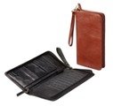 Exclusive Leather Travel Wallet - Available in Black or Brown