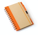 A5 Eco Recycled Notebook-Orange