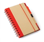 A5 Eco Recycled Notebook-Red
