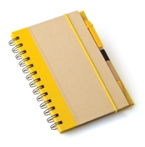 A5 Eco Recycled Notebook-Yellow