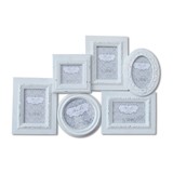 6 Frame Photo Frame - Combi  - Avail in White or Multicolor