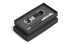 Fabrizio Executive Keyholder & Pen Gift Set - Avail in Black or