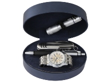 Gents Watch Gift Set (    Includes: Watch, Pen, Knife and Torch)