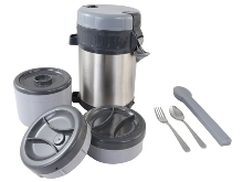 Stainless Steel Vacuum Food Container. Includes: Main Container,