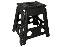 Black Folding Step-Up Chair