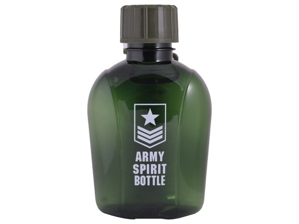 Army Spirit Bottle. Available in Black or Militry Green