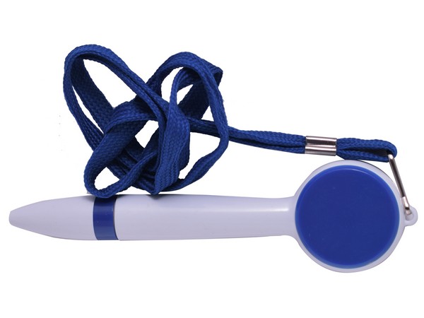 Neck String Pen - Avail in blue, red, green or yellow