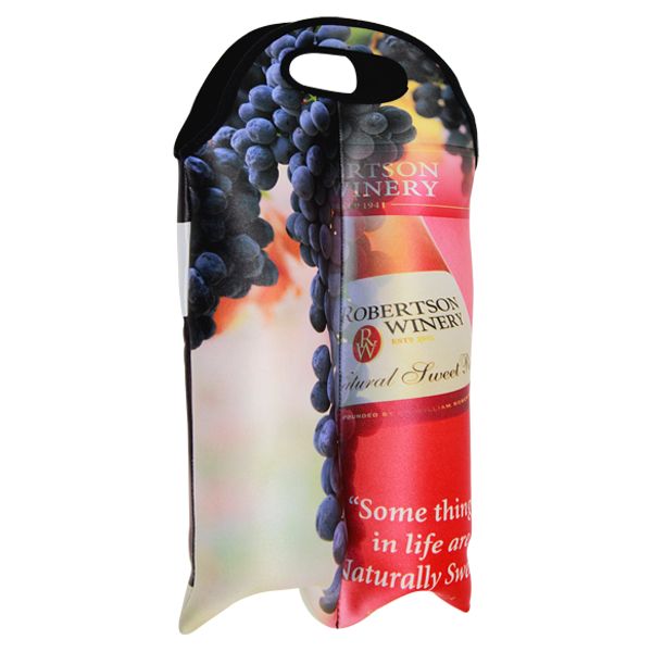 Tai Neoprene Dbl Wine Insulator- Can take a full colour printour