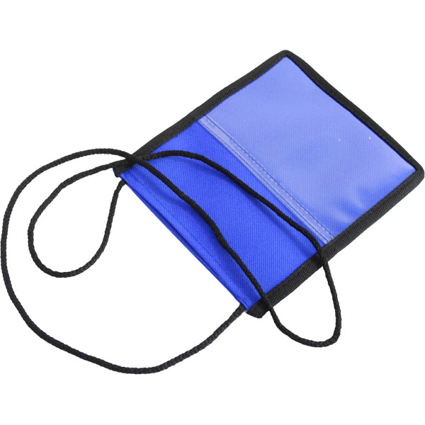 Conference Pouch and Lanyard. Available black, white, red or blu