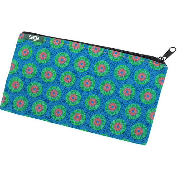 Shweshwe African Printed Pencil case with branded tag. Choose fr