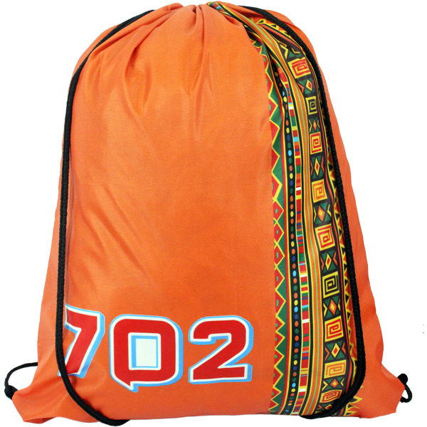 Tribal African Design Drawstring Bag full col