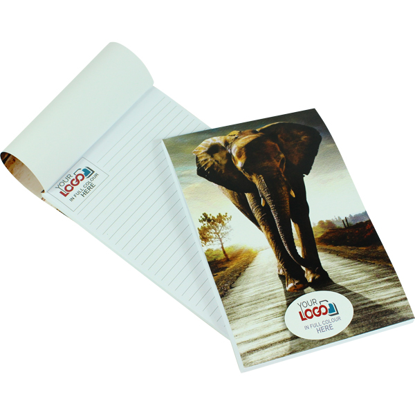 Big Five A5 Notepad. Choose your favorite animal and add logo
