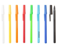 Black Ink Stick Pen - Avail in: Black, White, Orange, Red, Yello