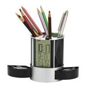 Clock Organiser with Pen Cup