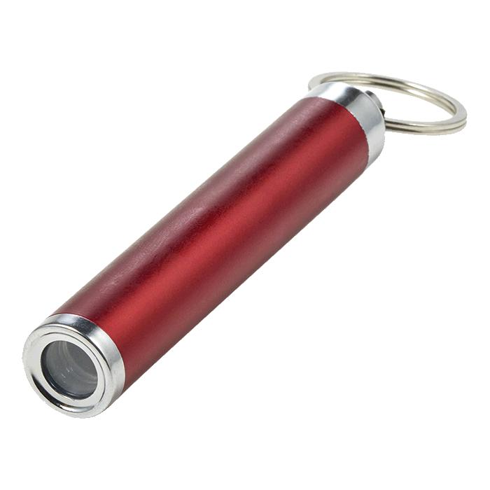 LED Flashlight With Key Ring - Avail in: Black, Blue, Red or Sil