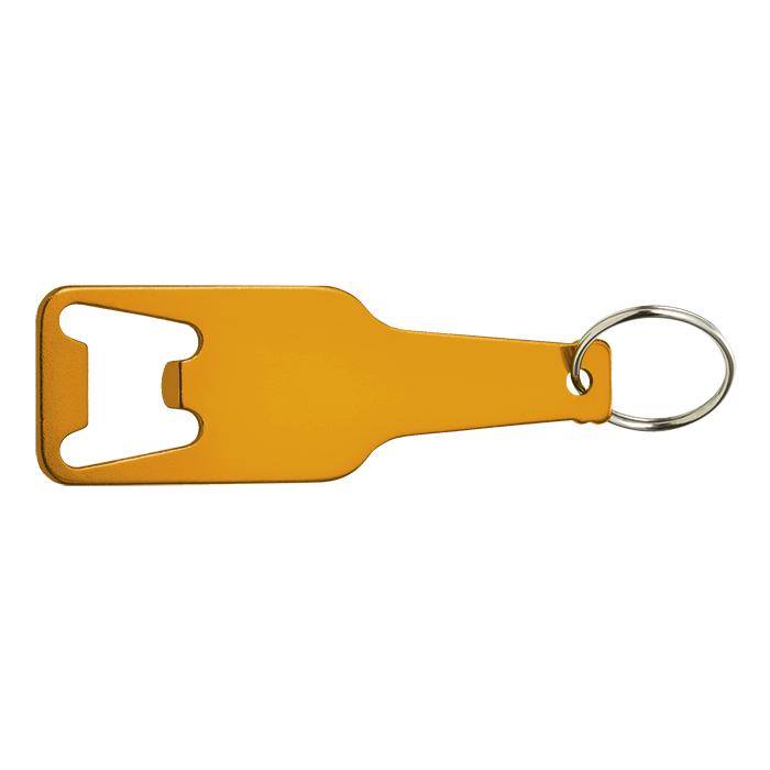 Bottle Shaped Keychain With Opener - Avail in: Black, Cobalt Blu