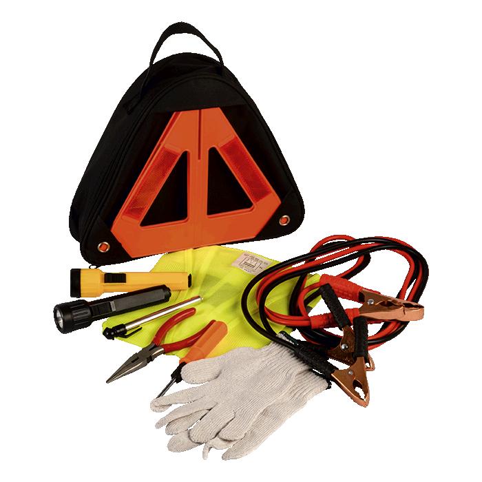 Reflective Triangle Auto Emergency Kit - Avail in: Black