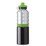 750ml Aluminium Bottle With Silicone Band - Green