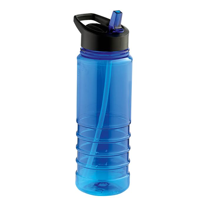750ml Solid Coloured Tritan Bottle With Straw - Avail in: Blue,