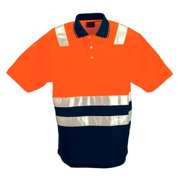 Hi Vis Patrol Golfer - Available in: Safety Orange/Navy or Safet