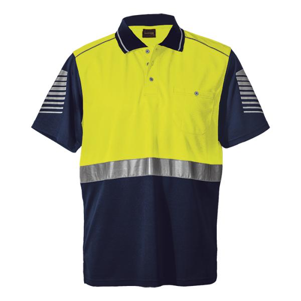 Raid His Vis Golfer - Available in: Safety Orange/Navy or Safety