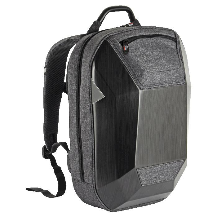 Hard Shell Protective Tech Laptop Backpack - Avail in: Grey/Blac