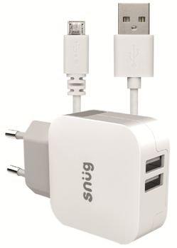 Snug Home Charger With Micro USB Charge and Sync Cable - Avail i