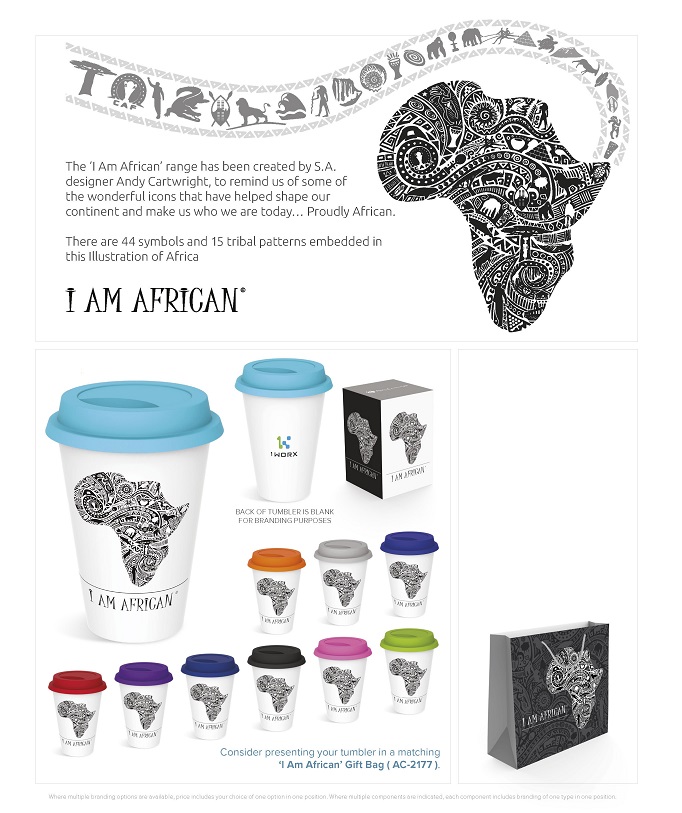 Andy Cartwright "I am African" Tumbler
