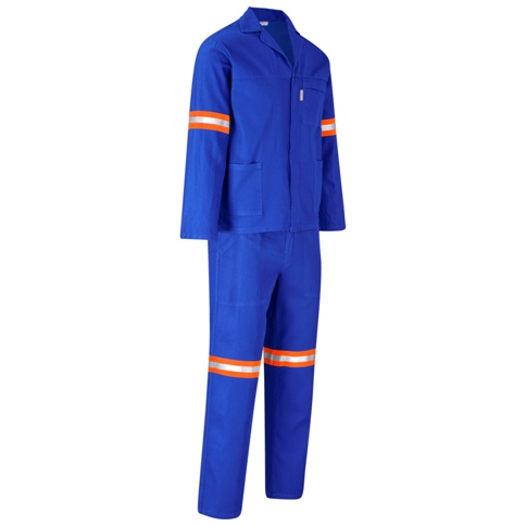 Technician 100% Cotton Conti Suit - Reflective Arms & Legs - Ora