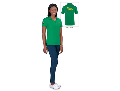 Springbok Ladies Golf Shirt - Available in: Black, Navy, Green,