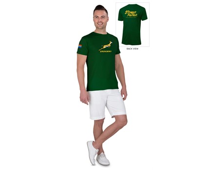 Springbok Unisex T- Shirt Option 1 - Available in: Black, Light