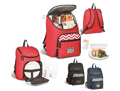 Ripple Picnic Backpack Cooler - Black, Navy or Red
