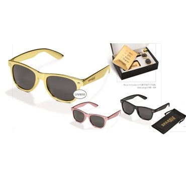 Malibu Sunglasses - Gold, Gun Metal or Pink