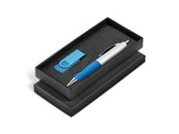 Turbo Silver USB Gift Set - Avail in Black, Blue, Green, Lime, O