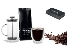 Cafetiere Coffee Set - borosilicate glass & stainless steel plun