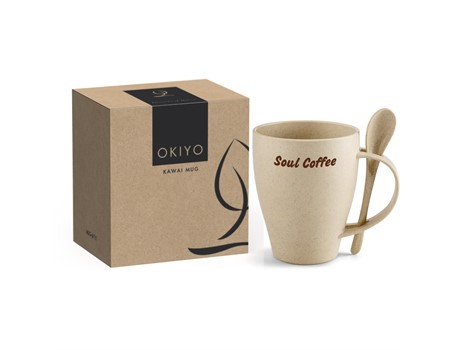 Okiyo Eco Friendly Kawai Wheat Straw Mug Set - 350Ml