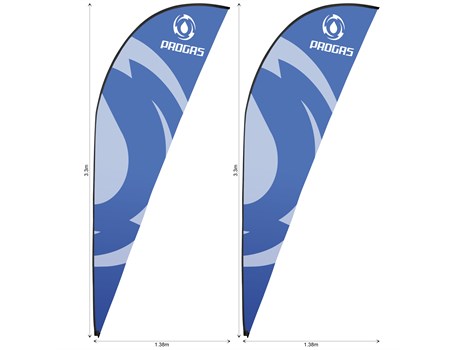 Legend 3m Sharkfin Flying Banner Skin (Set of 2)