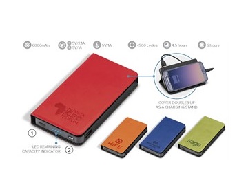 Spector Brite 6000Mah Power Bank - Avail in: Blue, Lime, Orange