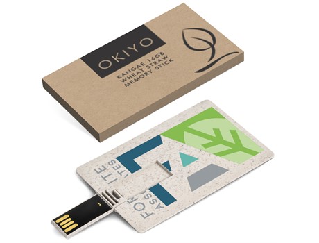 Okiyo Eco Friendly Kangae 16GB Wheat Straw Memory Stick