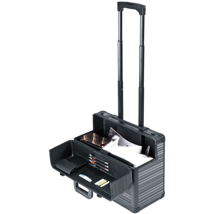 Luggage document trolley manufactured in durable plastic with me