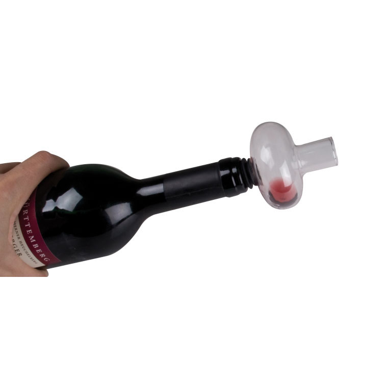 Wine box for one bottle of wine with decanter