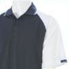 7 Tone Polo Golf Shirt - Navy/White/Sky