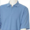 Basic Zip Golf Shirt - Sky