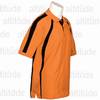 Justin Golf Shirt - Orange/Black