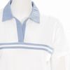 Ladies Malibu Golf Shirt - White/Sky