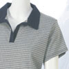 Ladies Platinum Golf Shirt - Natural/Navy
